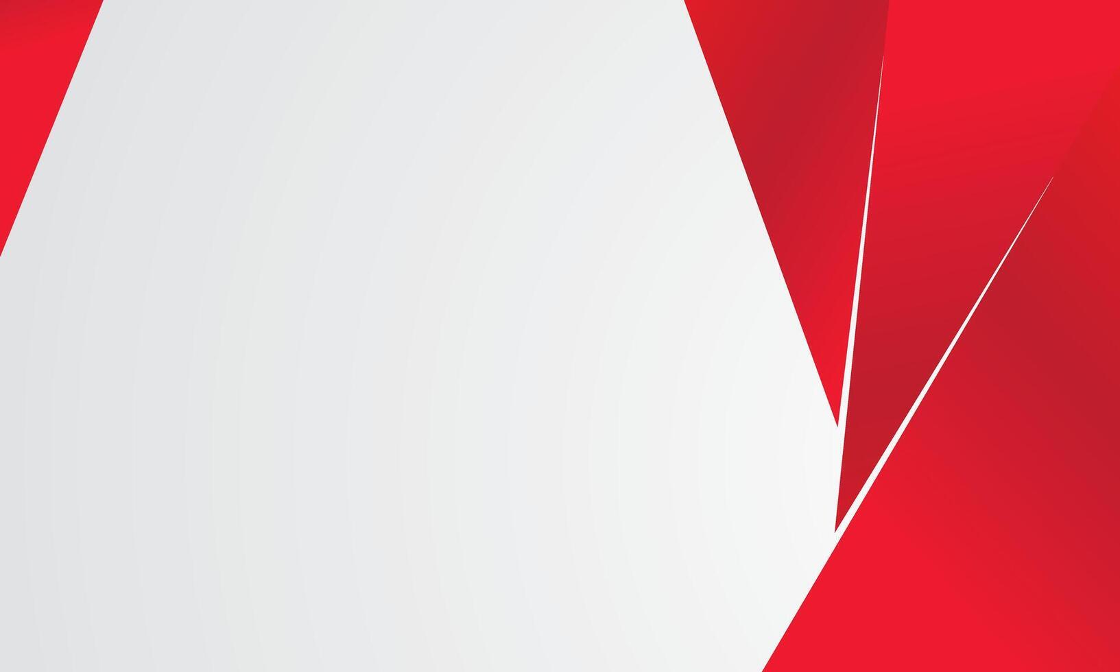 Red white geometric abstract background vector