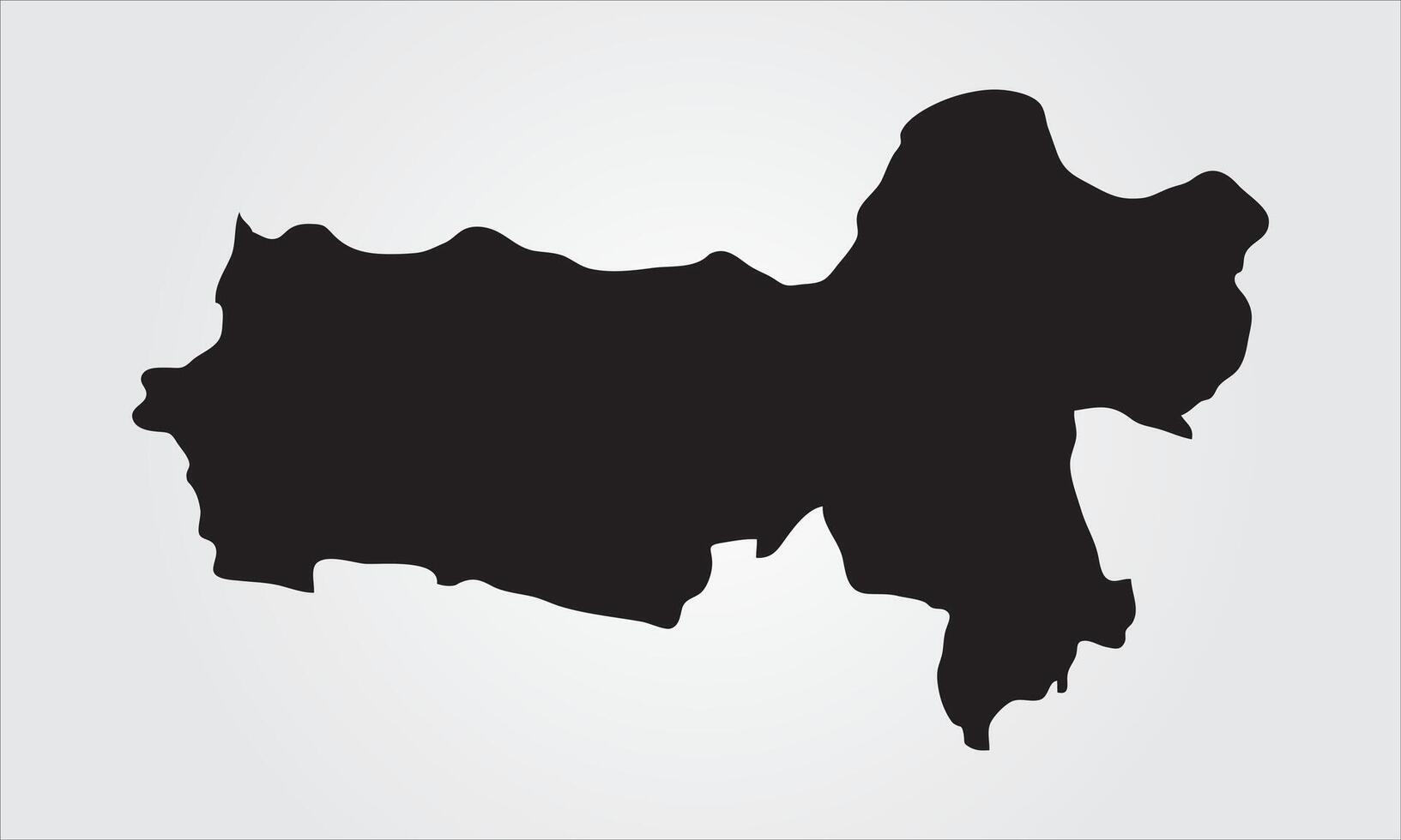 Silhouette map of Central Java, Indonesia vector