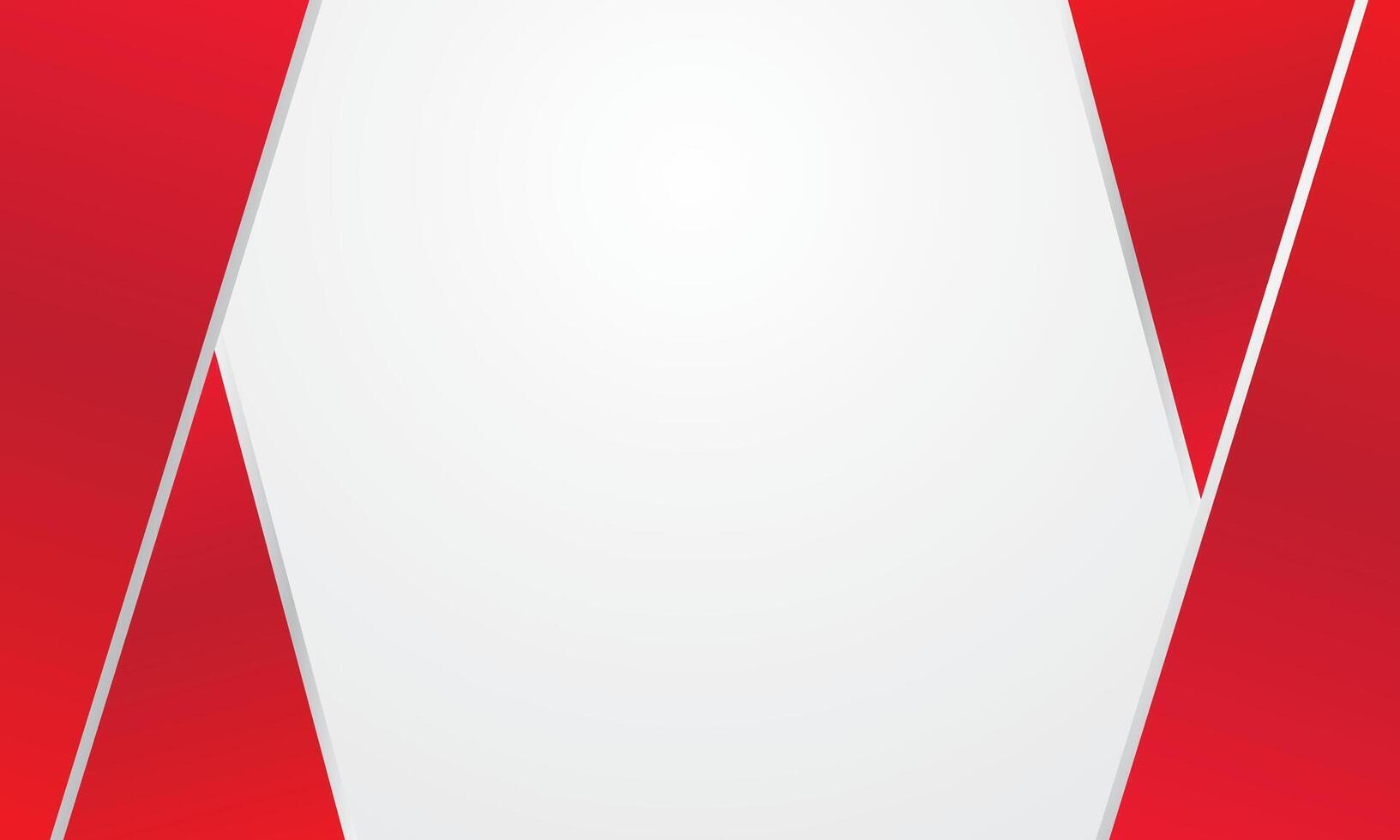 Red white geometric background vector