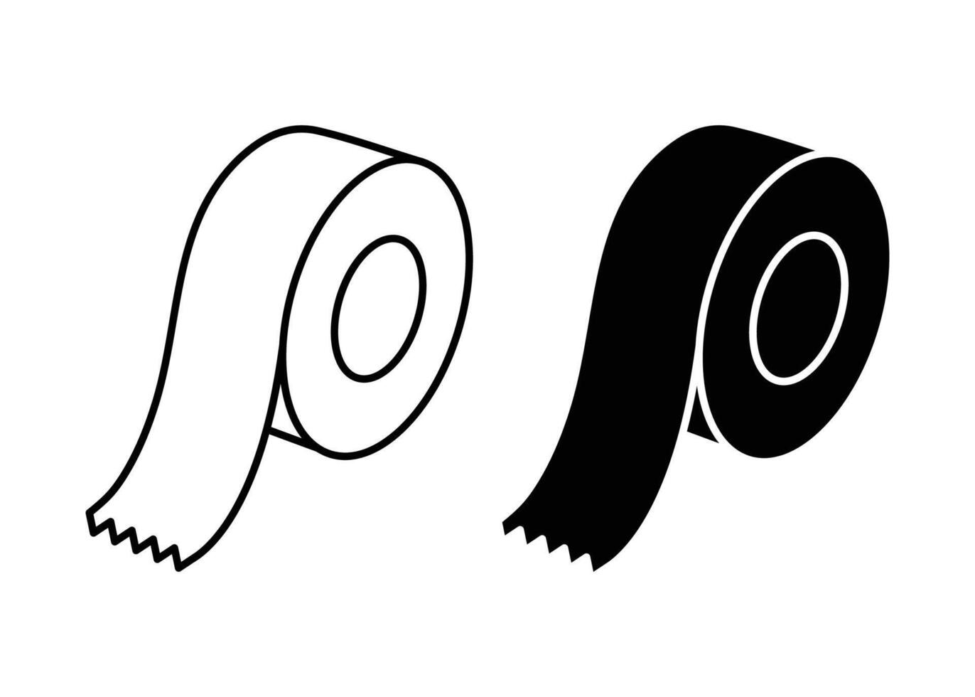 Duct tape icon in trendy design illustration vector