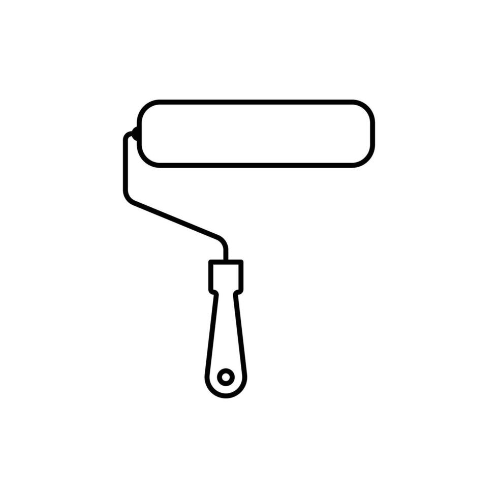 Paint icon . paint brush sign and symbol. paint roller icon vector