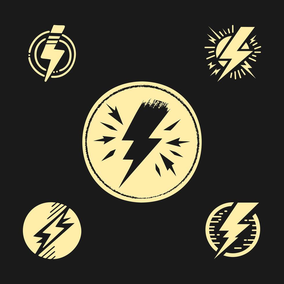Hand drawn doodle electric lightning symbol sketch. thunder icon vector