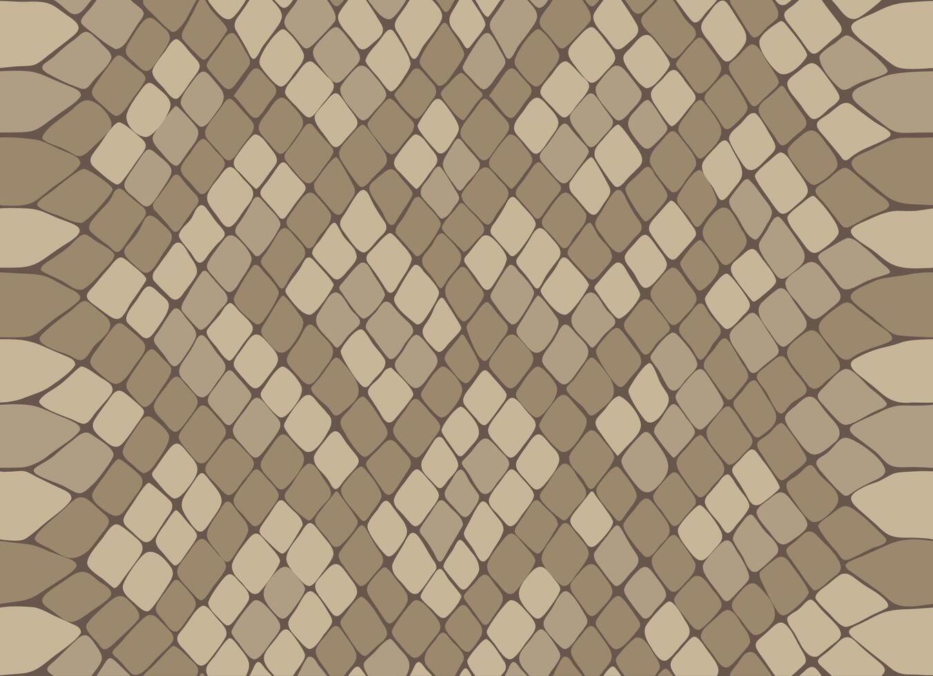 Snake skin, reptile camouflage pattern for fabric design. Animal print, seamless python texture. Abstract leather background vector