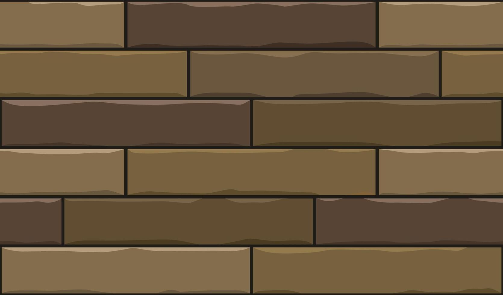 Wood parquet board, tiles pattern for interior floor design in top view. Brick masonry with the effect of plasticine. Mosaic brown seamless texture vector
