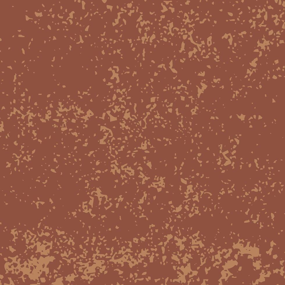 Red brown aged grainy messy metal template. Distress urban texture. Rough dirty scratched wall background. Old iron sheet with rust and bolts. vector