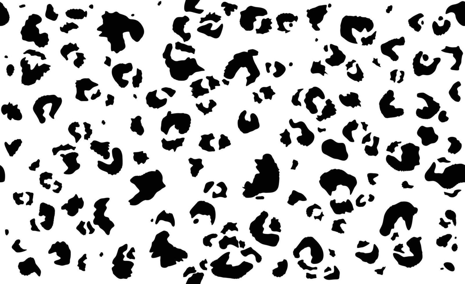 Abstract animal skin, leopard seamless pattern. Jaguar or cheetah fur. Black and white seamless camouflage background vector