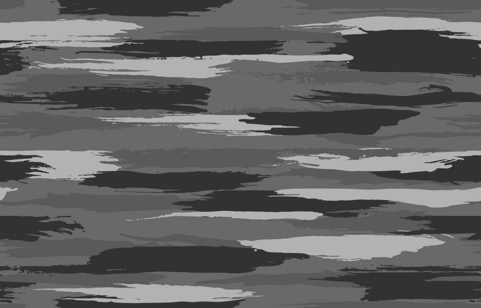 Grunge dark black camouflage, modern fashion design. Camo made brush strokes hand draws pattern. Army uniform. fashionable, fabric. Seamless texture vector