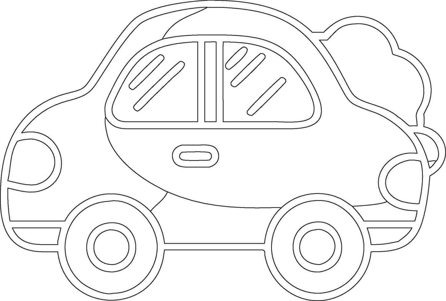 illustration of a car line vector
