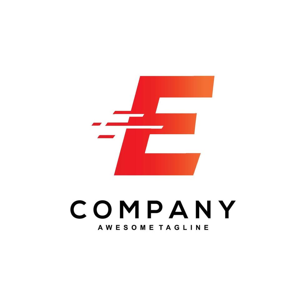 Empower E logo design vector