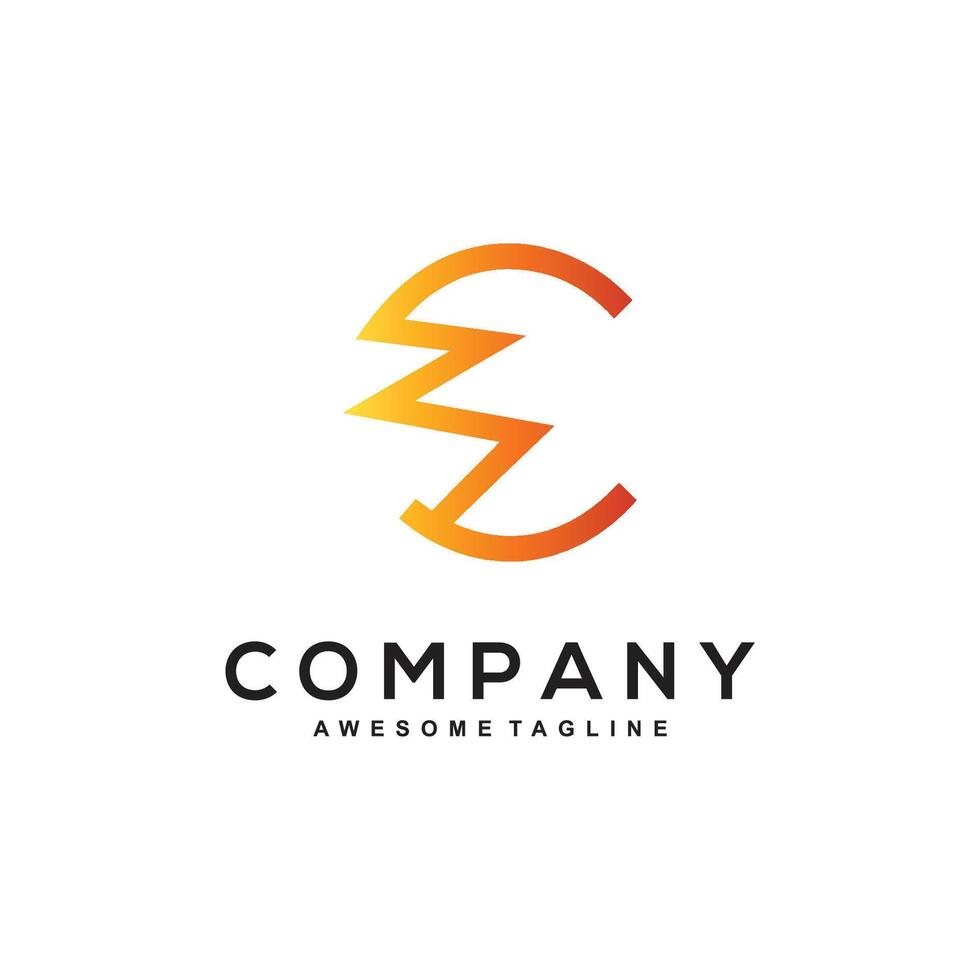 C Iconic Branding vector