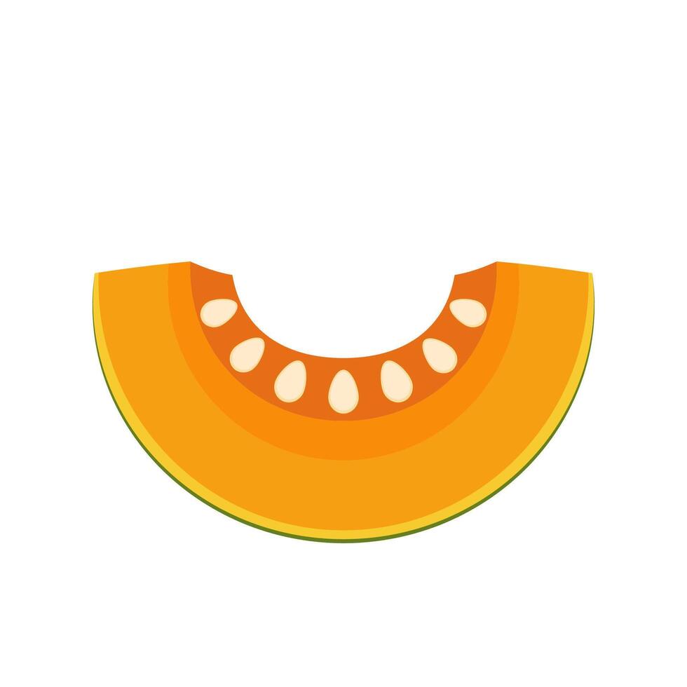 Melon logo . melon on white background. Half melon. vector