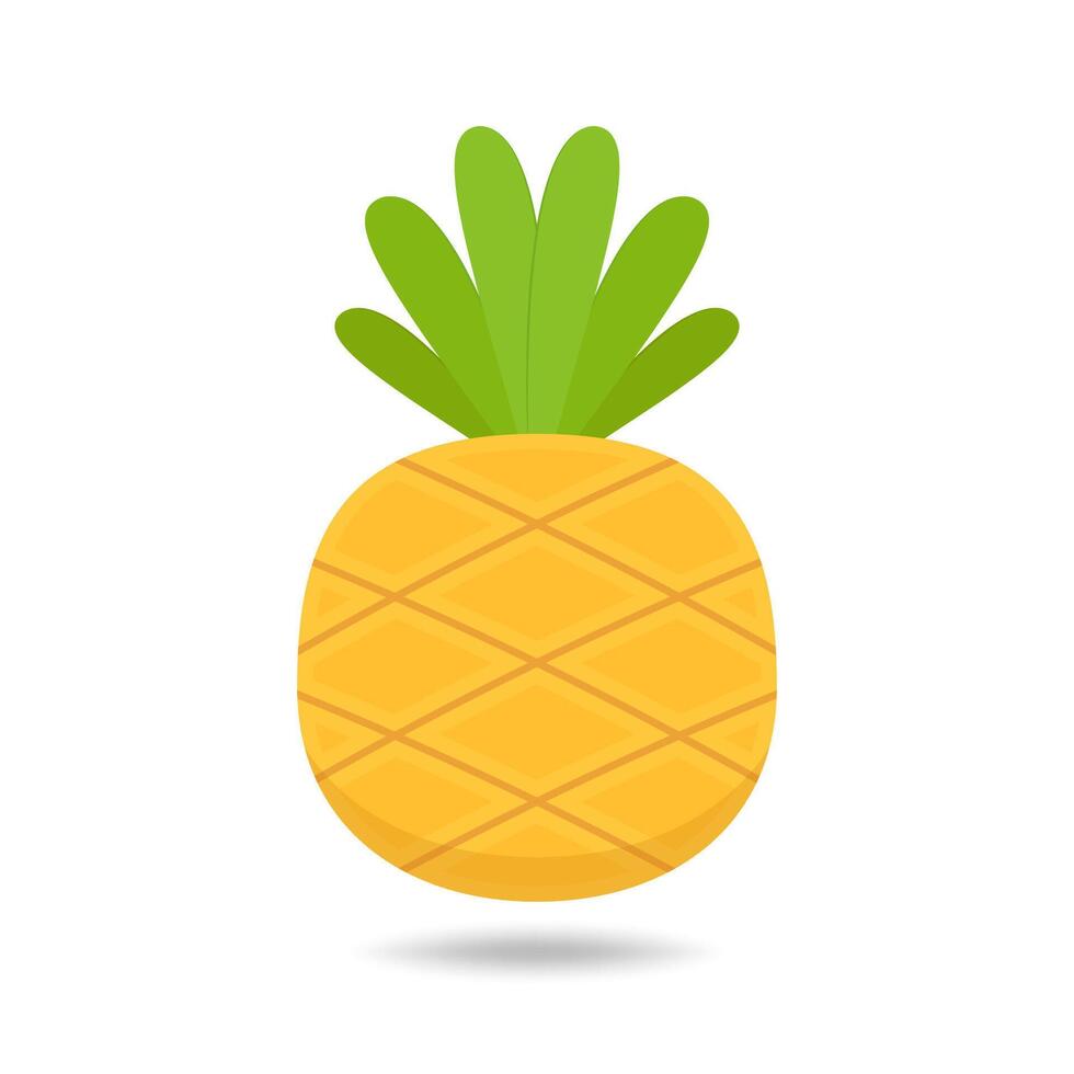 Pineapple logo design. Pineapple on white background. vector