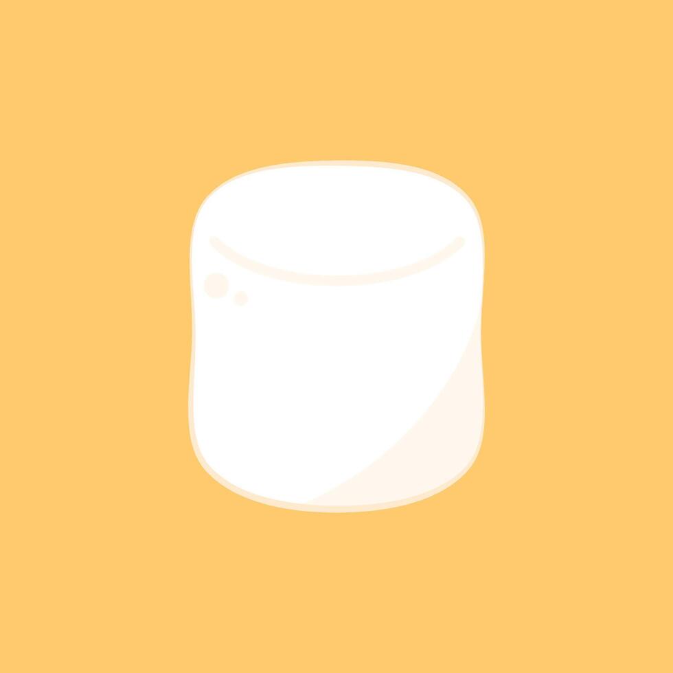 White marshmallows isolated on background. Pile of marshmallow. vector