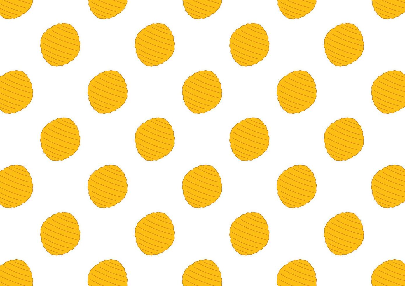 Potato chip cartoon . Potato chip pattern wallpaper. vector