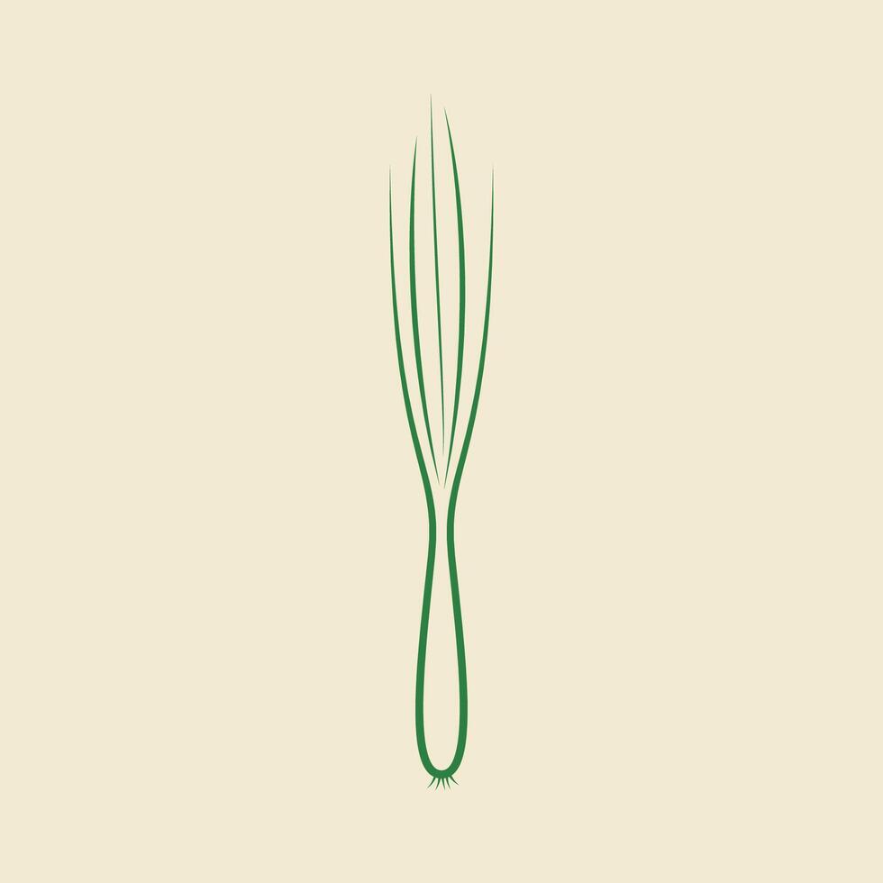 Spring onions icon . Spring onions logo. vector