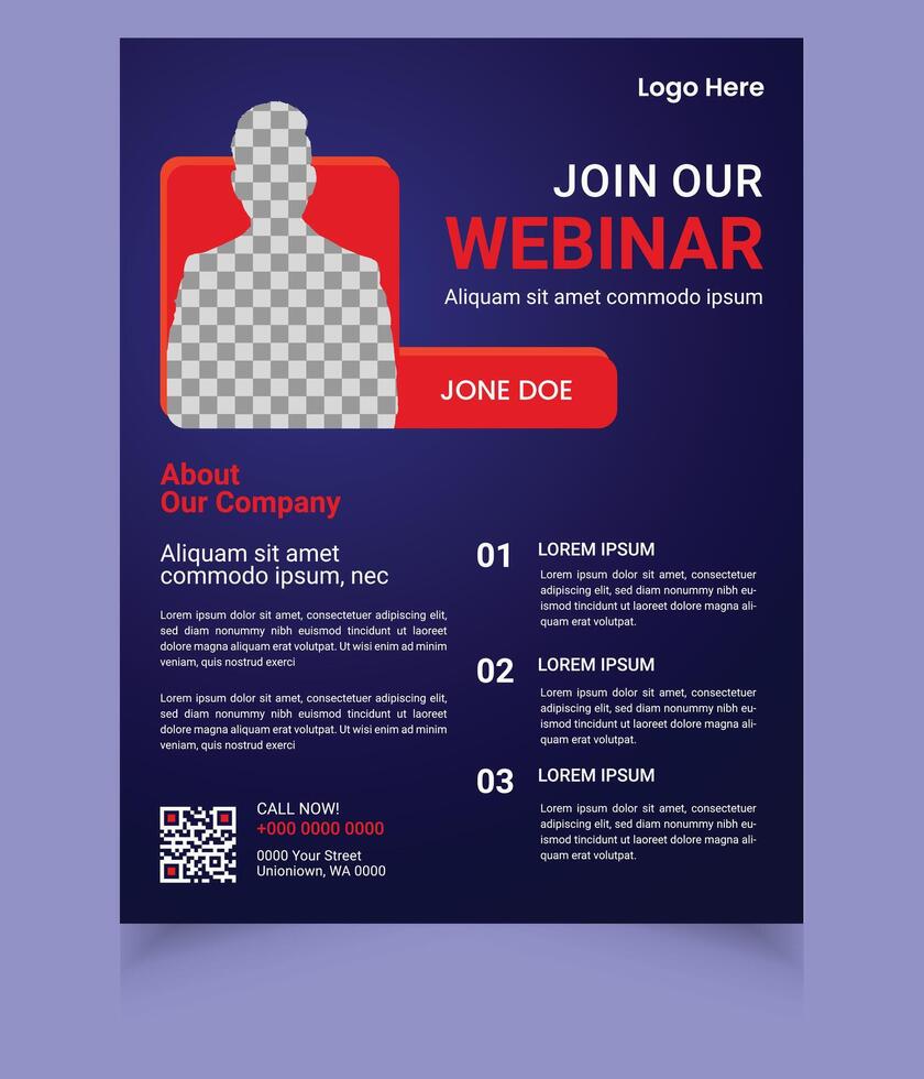 corporate business flyer template vector