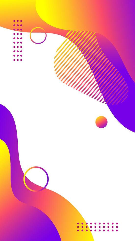 Liquid template for social media stories. Abstract fluid vertical background vector