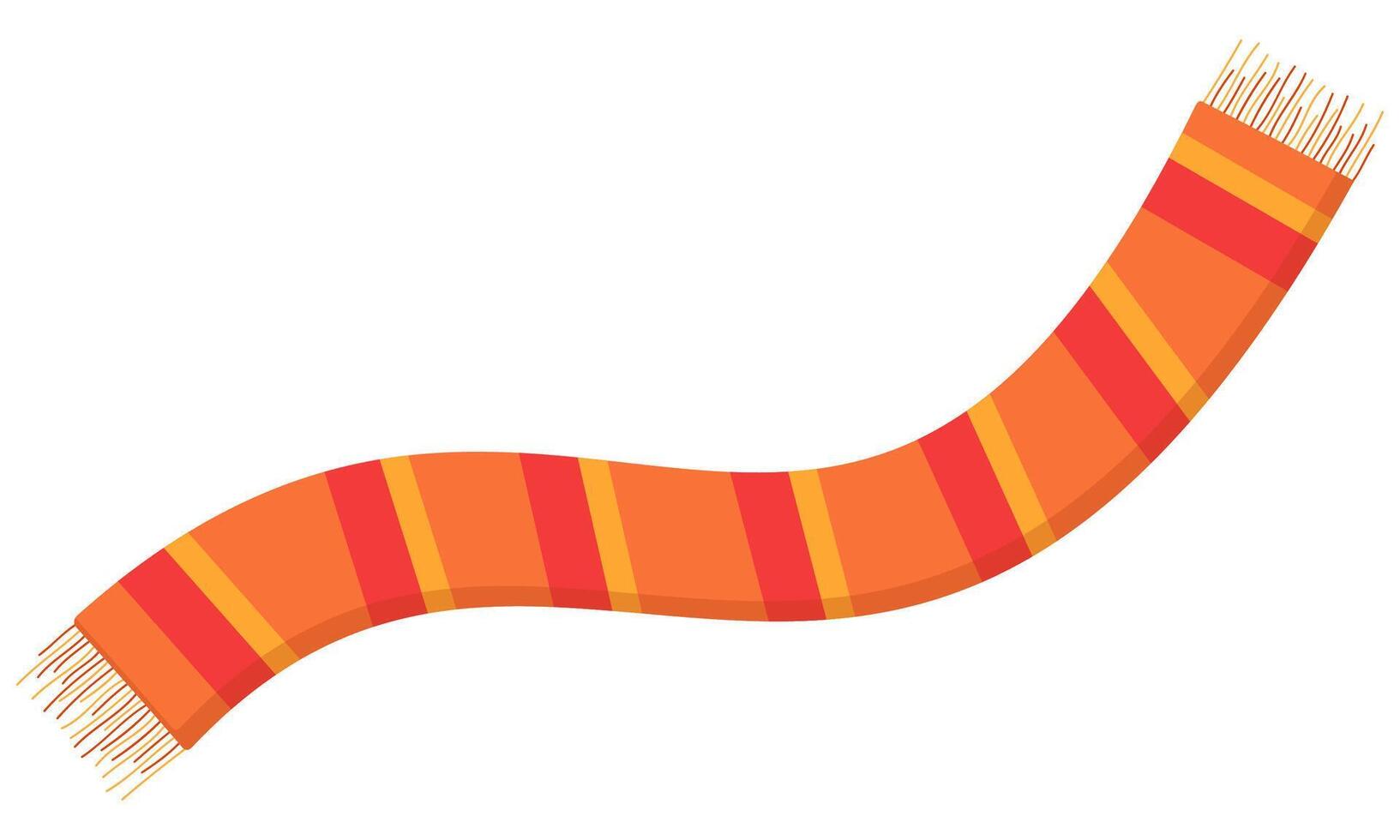 Knitted scarf icon isolated on white background. vector