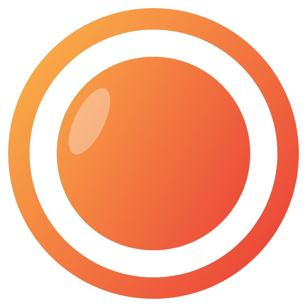 Abstract circle with gradient color isolated on white background. vector