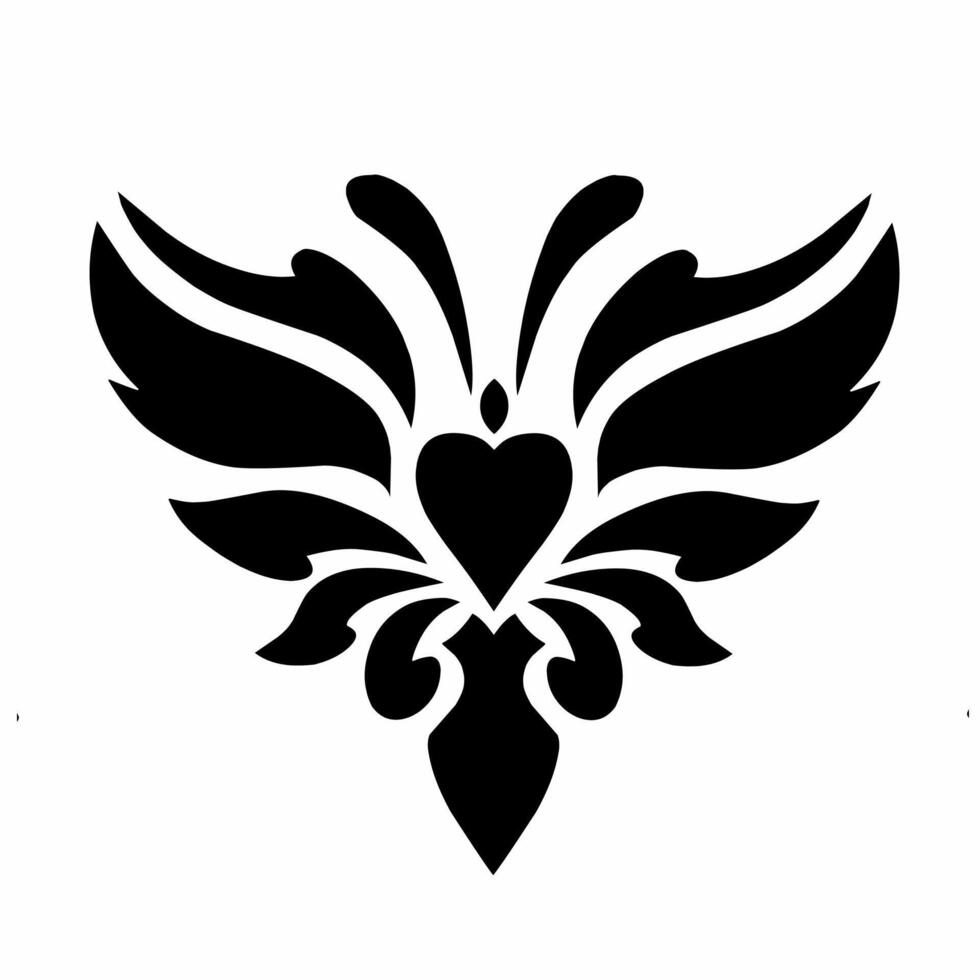 illustration graphic of clipart design tribal art love vector