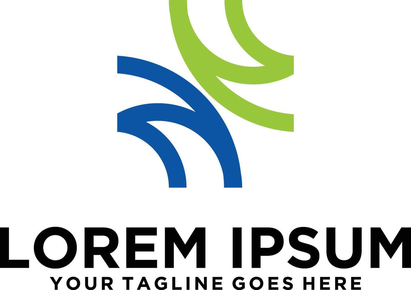 Initial NN letter modern logo vector
