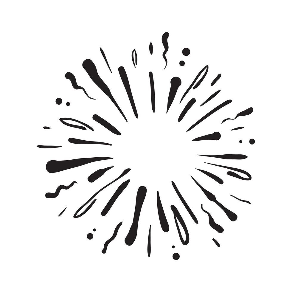 Starburst, sunburst element. vector