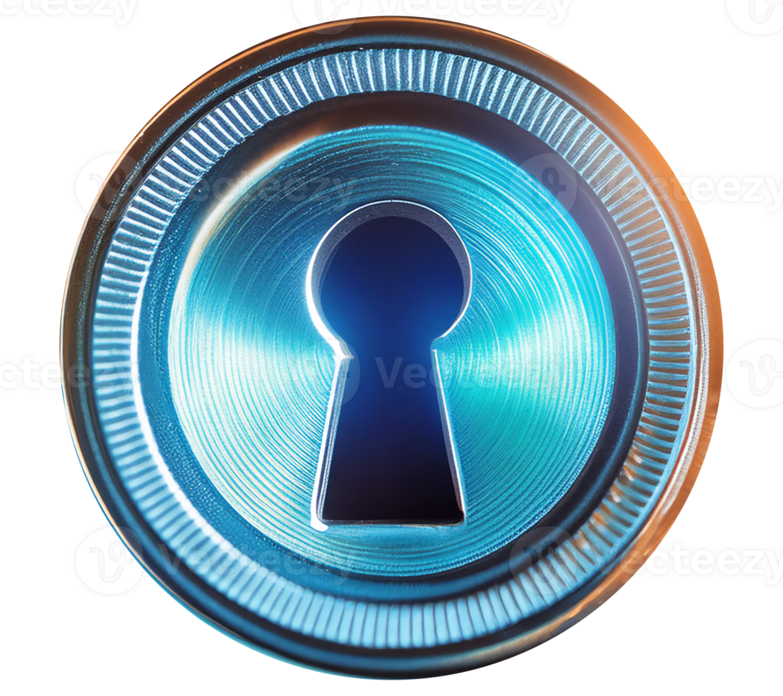 Keyhole Lock Representing a Hidden Secret png