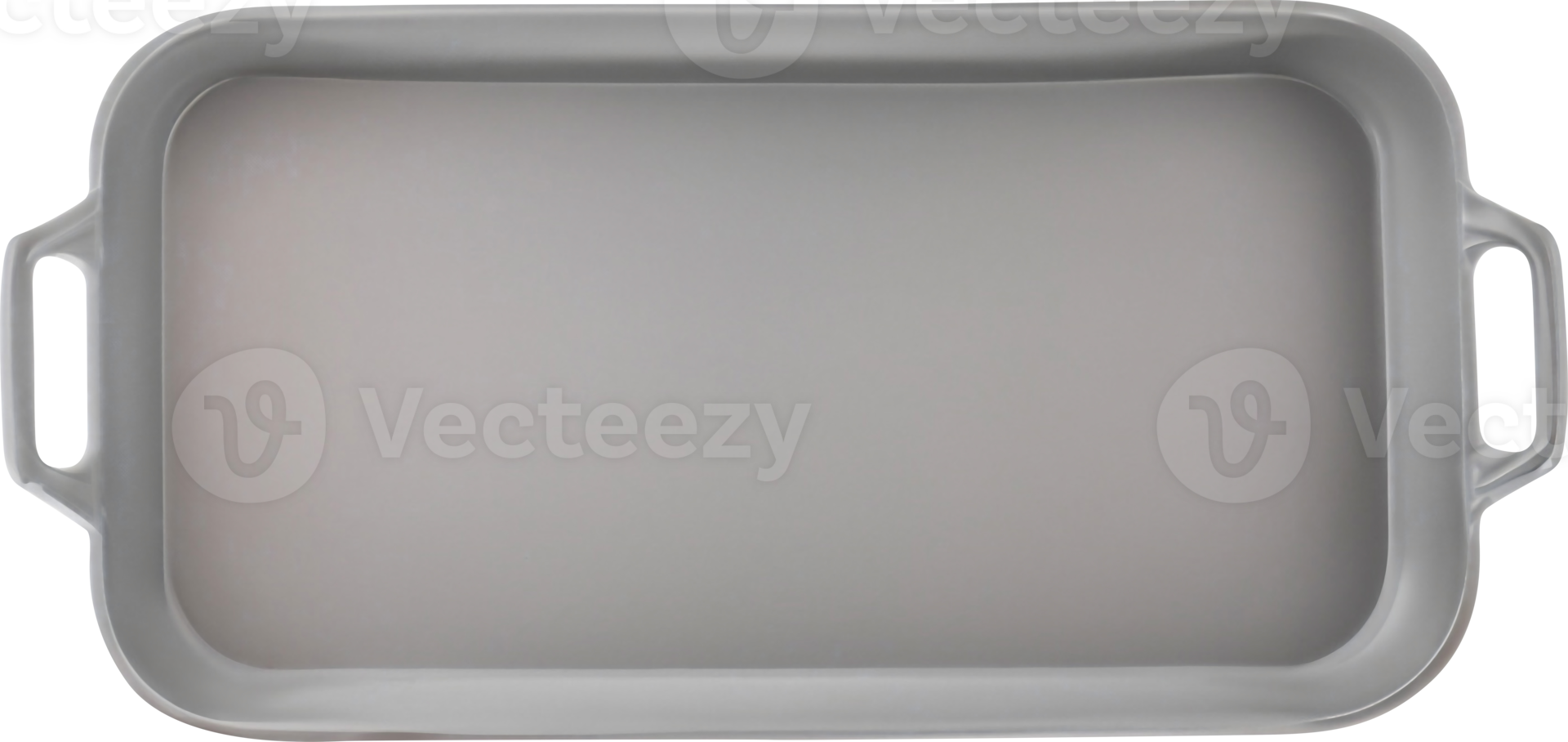Top view of empty tray isolated on background. png