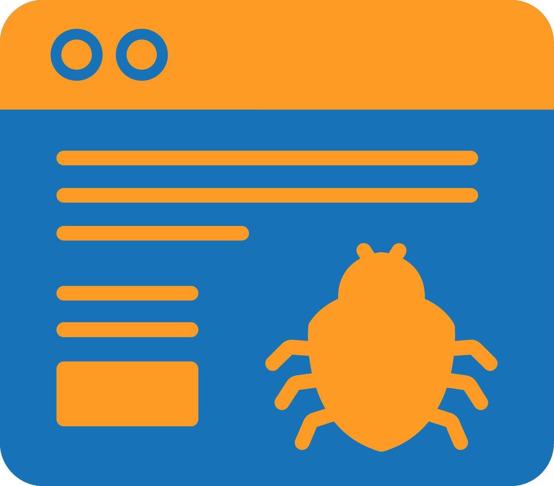 Crawler Flat Two Color Icon vector