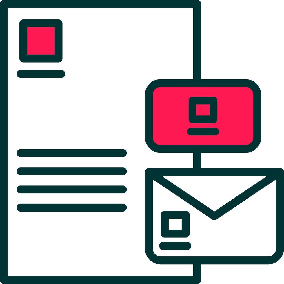 Branding Line Half Filled Icon vector