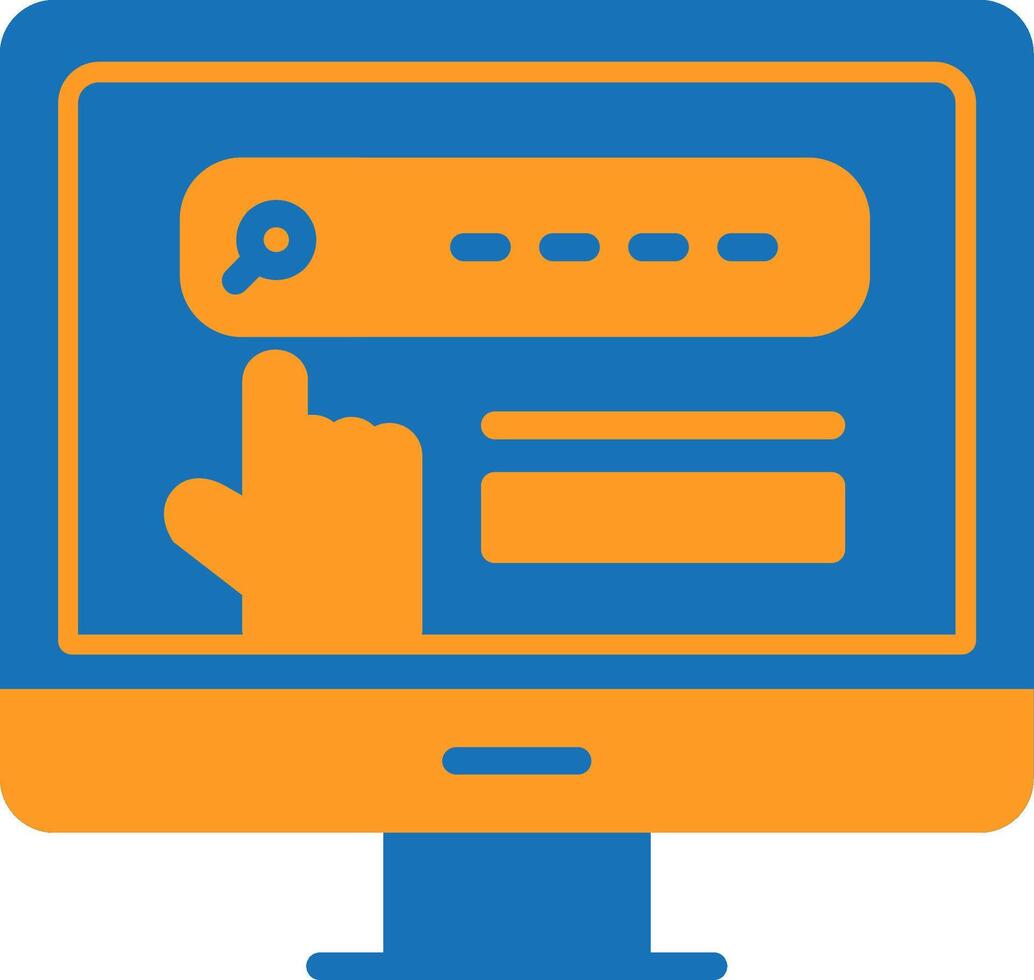 Featured Snippet Flat Two Color Icon vector