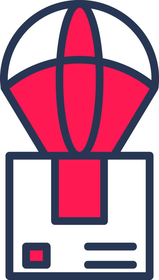 Dropshipper Line Half Filled Icon vector