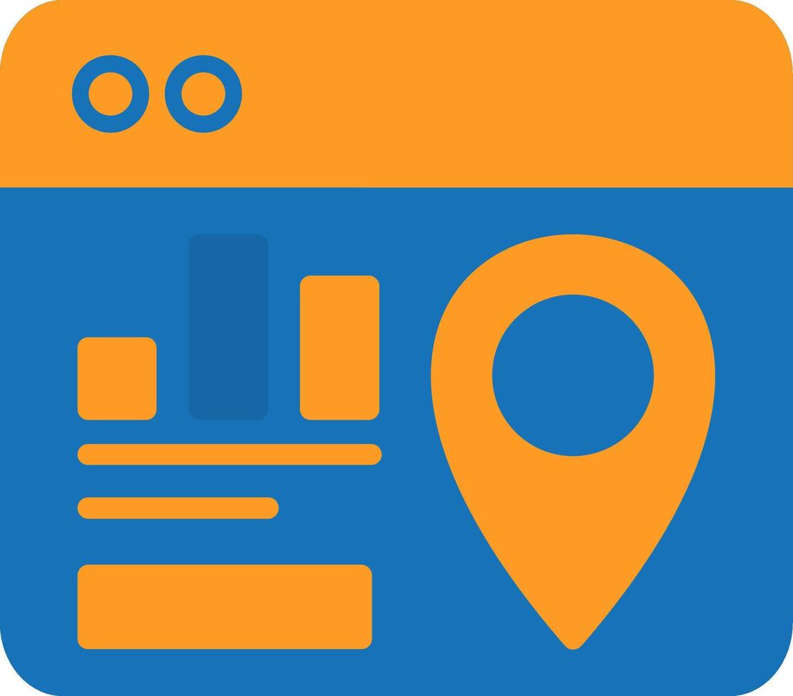 Map Pack Flat Two Color Icon vector