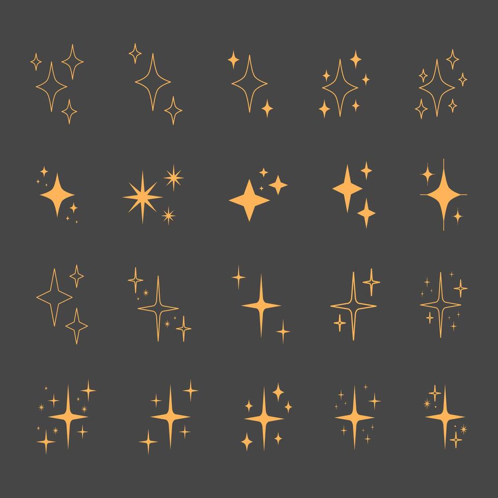 Shine sparkle star. Blink star for logo or decoration. Sparkle clipart vector