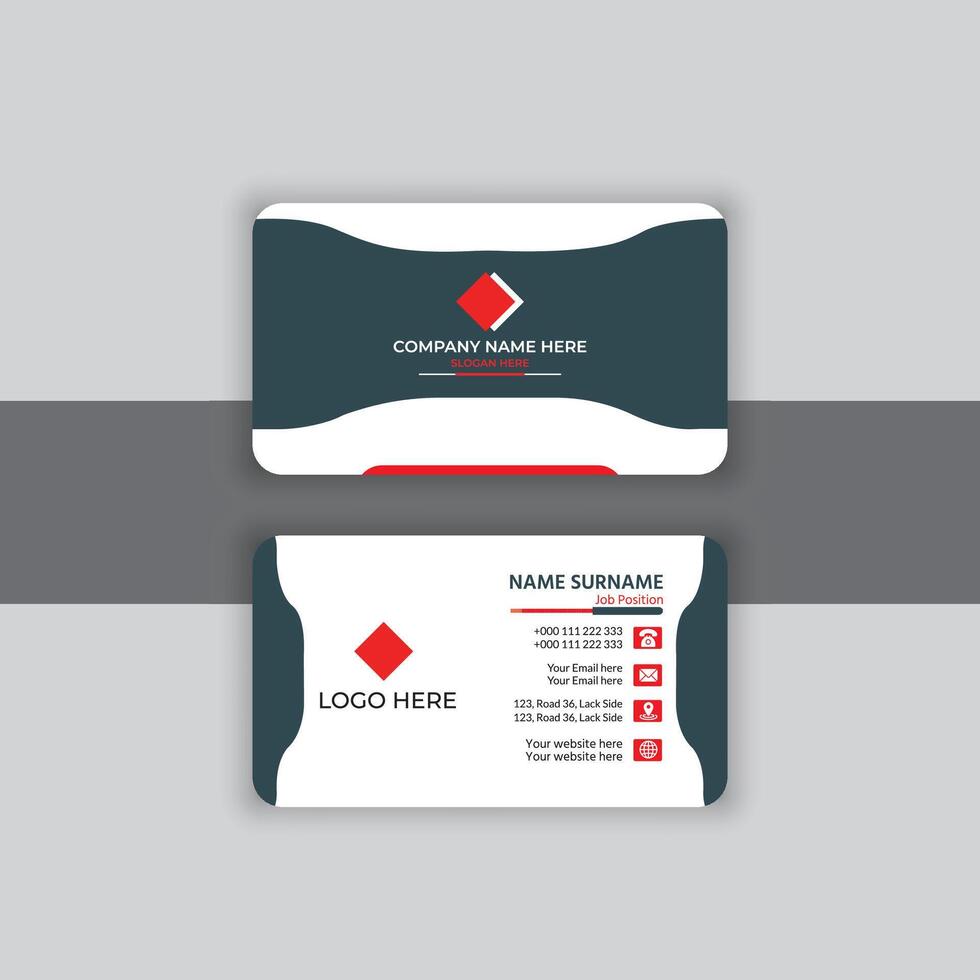 Modern and creative business card for your business vector