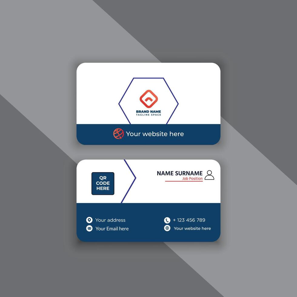 Modern and creative business card template vector