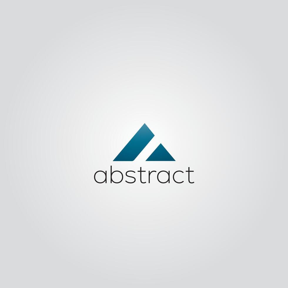 a white background with a blue triangle and the word artist on it. vector
