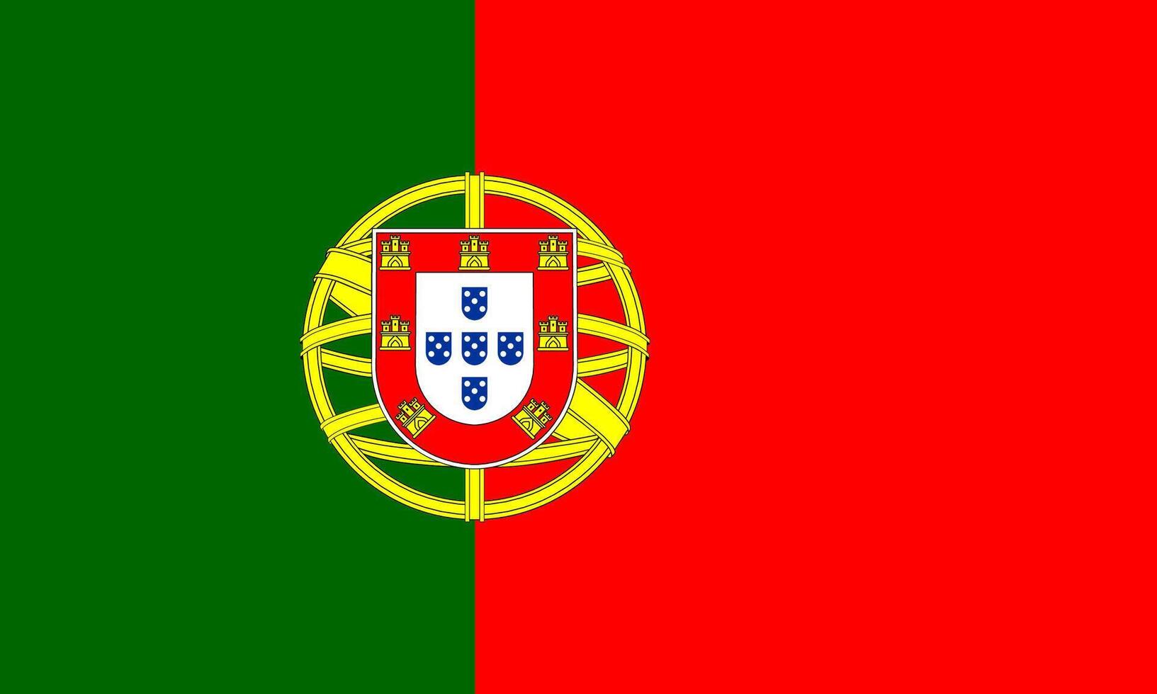 Portugal flag national material design vector