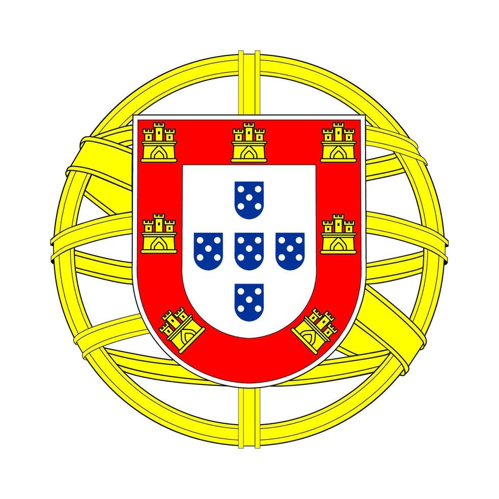 Portugal element flag national material design vector
