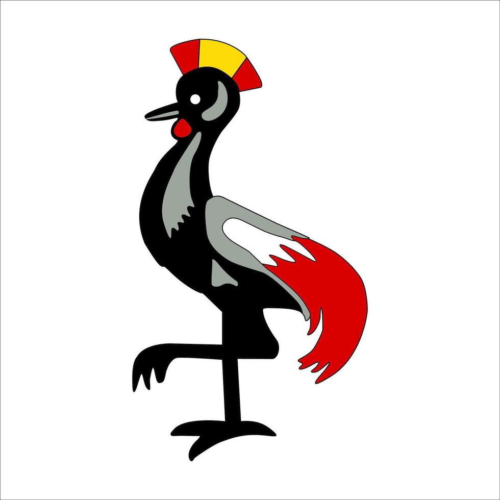 Uganda element flag national material design vector