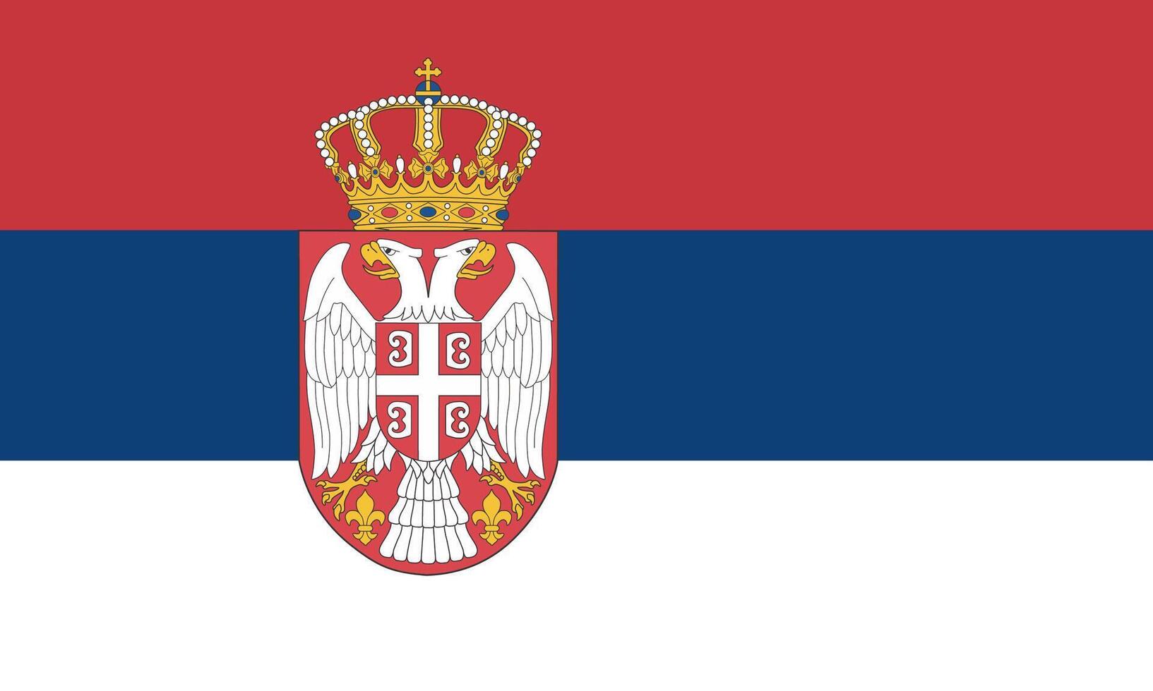 Serbia flag national material design vector