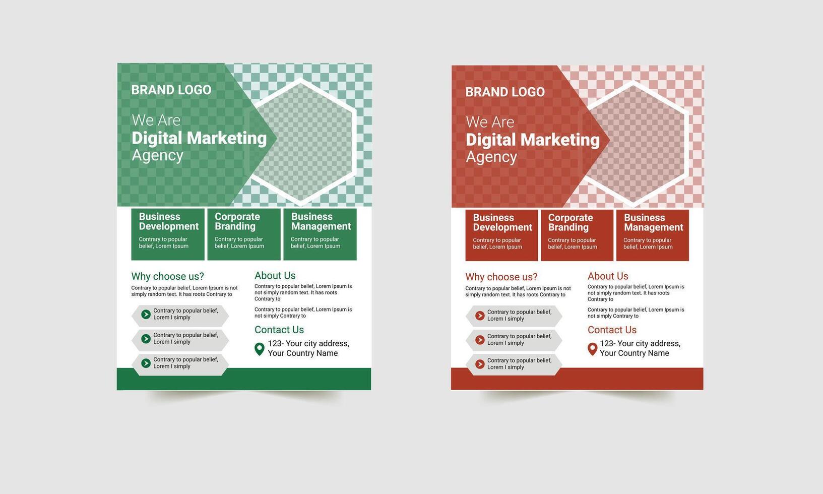 Corporate Flyer Design vector