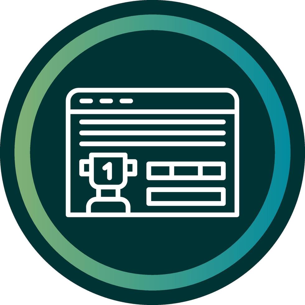 Online Contest Line double Gredient Circle vector