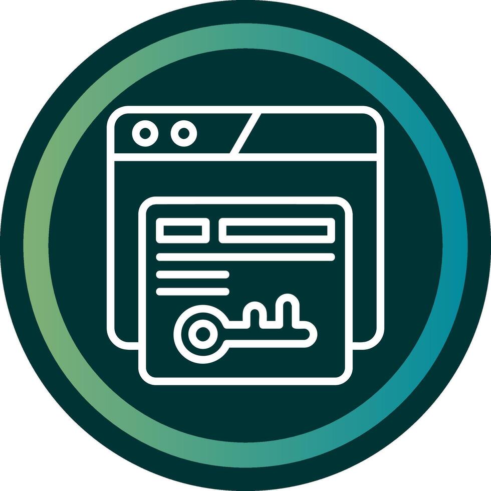 Keyword Stuffing Line double Gredient Circle vector