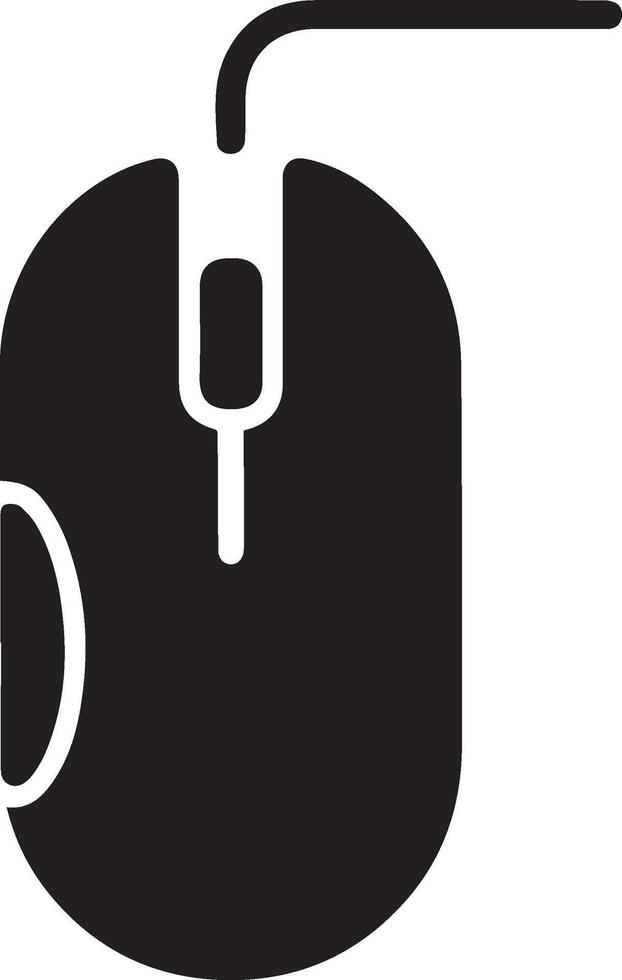 A Computer Mouse Icon with a white background vector