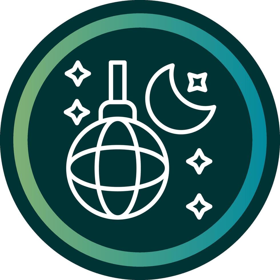 Nightlife Line double Gredient Circle vector