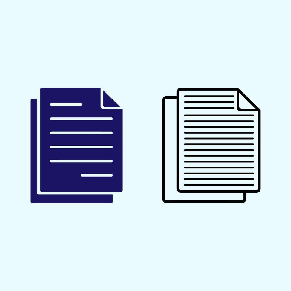 document paper icon vector
