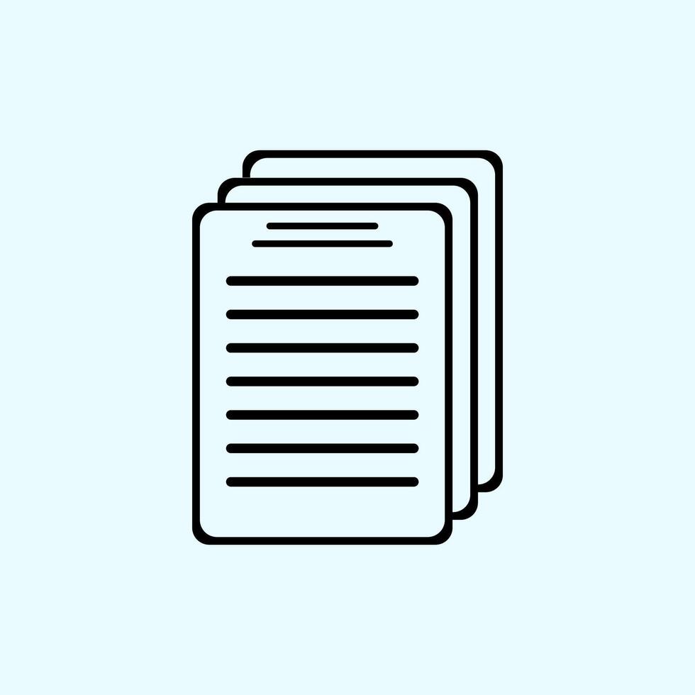 document file icon vector