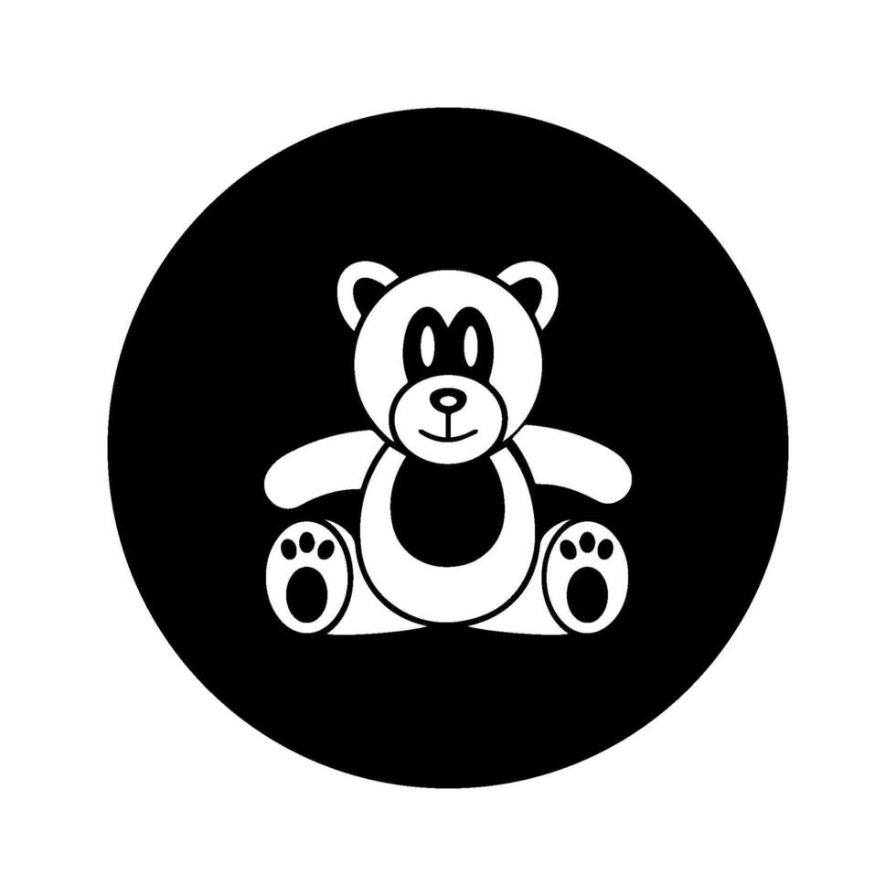 teddy bear icon vector