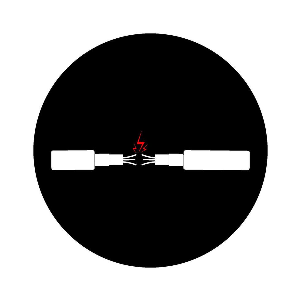high voltage power cables vector